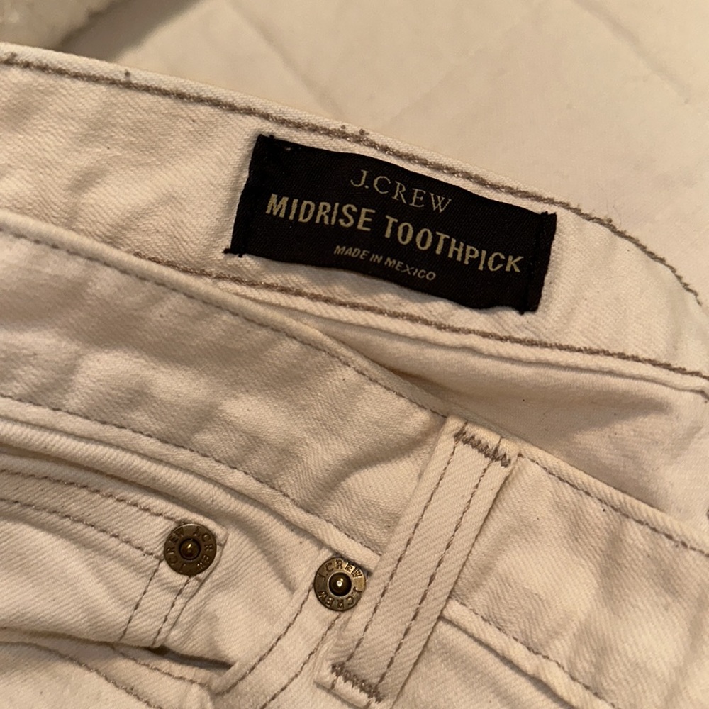 👖 J. CREW jeans 32.Midrise Toothpick.